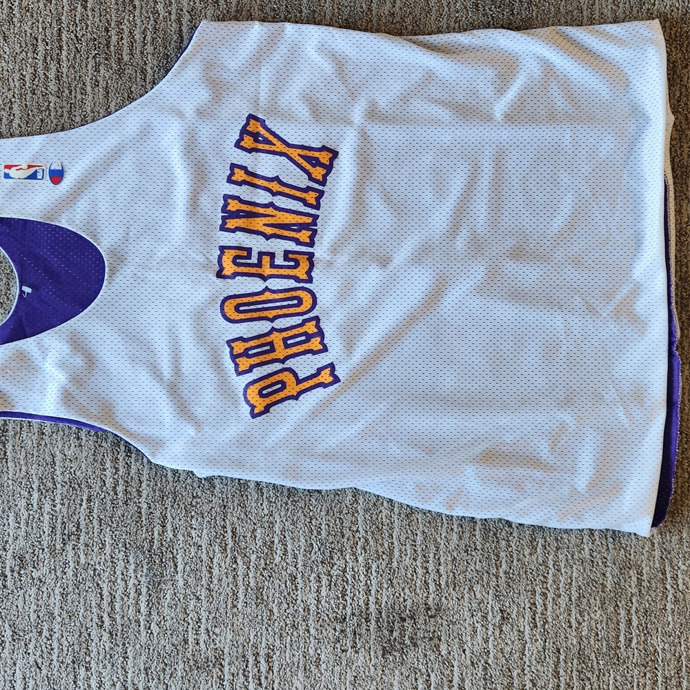 Phoenix Suns White and Purple Jersey